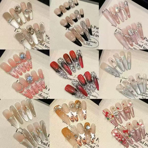 1 sets handmade press-on nails selectable size